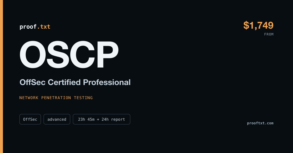 OSCP — OffSec Certified Professional: OffSec, advanced level